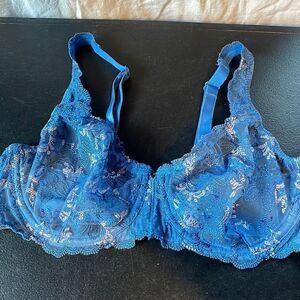 Lunaire Blue Lace Bra